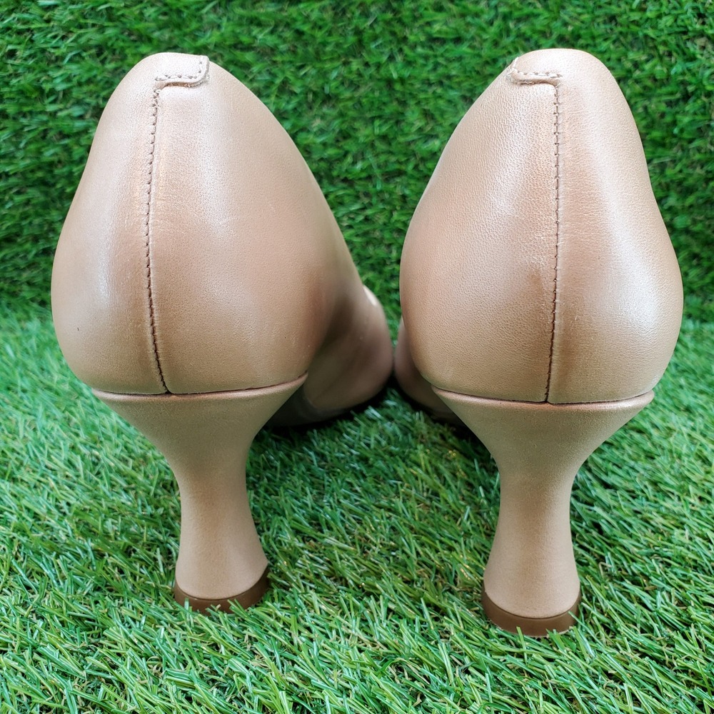 Clarks Kataleyna Gem SIZE 9 Women's Leather Pointed Toe Pumps Warm Beige - Picture 9 of 9